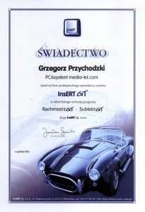 InsERT (2003) Kurs serwisancki programów SubiektGT i RachmistrzGT