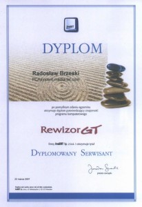 InsERT (2007) Dyplomowany Serwisant RewizorGT